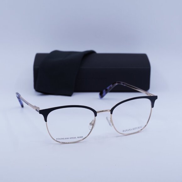 Banana Republic ISADORA 0KY2 00 Cat Eye Eyeglasses 51mm – Blue/Gold - Picture 5 of 9